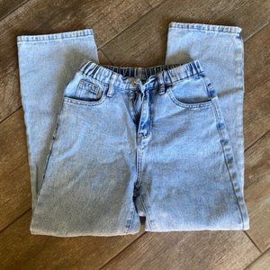 Shein Girls High Waist Straight Leg Jeans